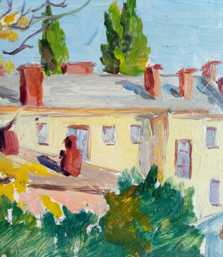 Original Impressionism Architecture Painting by Kyrylo Bondarenko