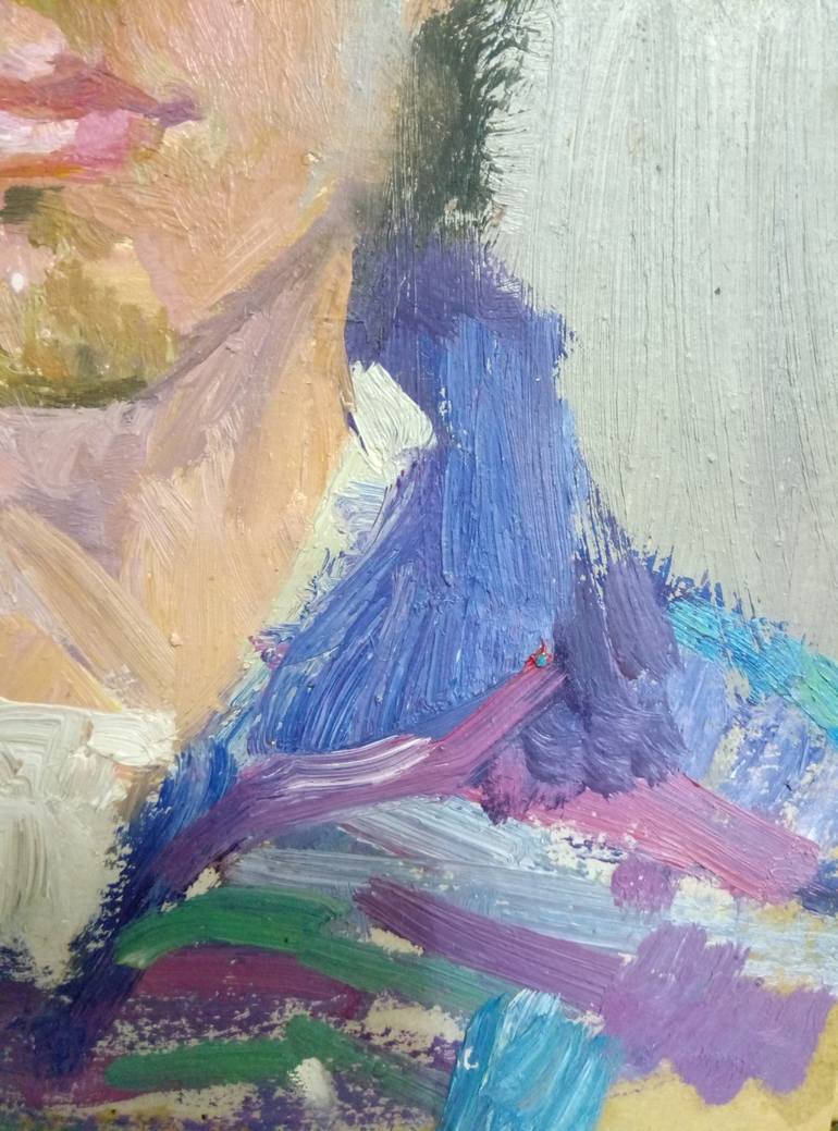 Original Impressionism Men Painting by Kyrylo Bondarenko