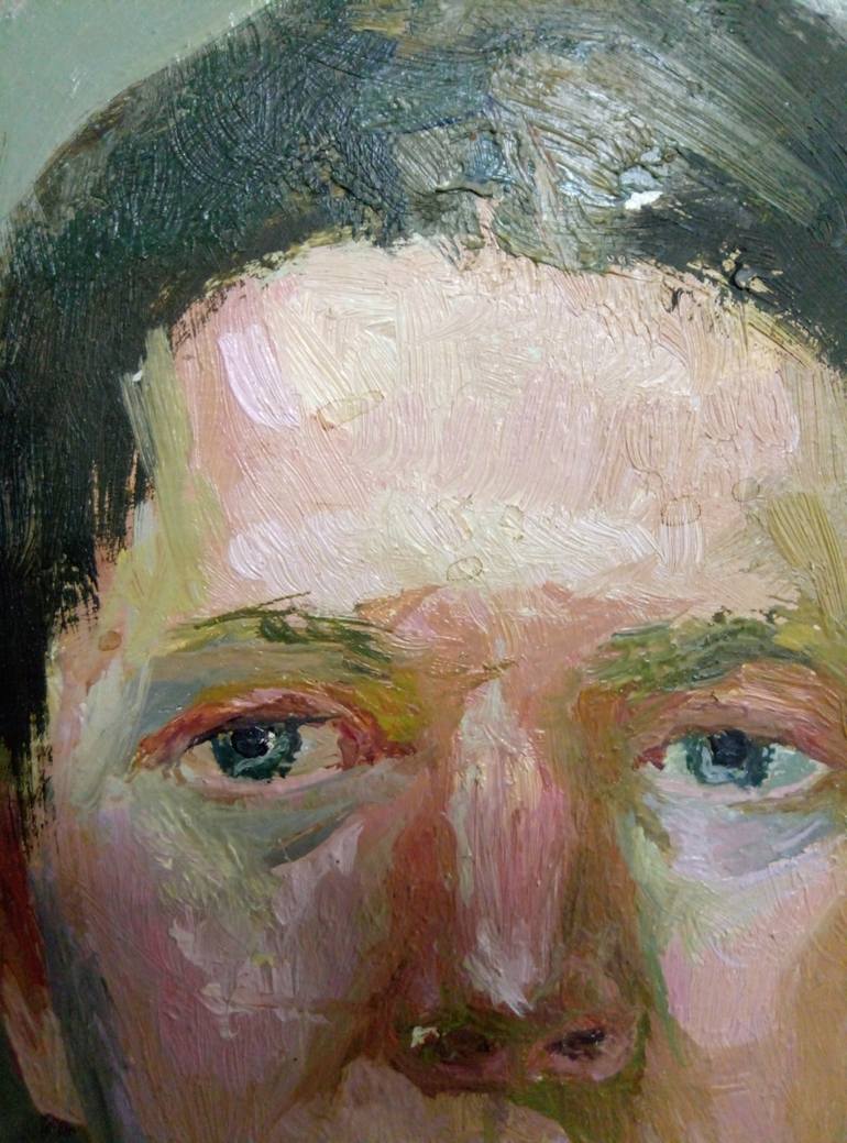 Original Impressionism Men Painting by Kyrylo Bondarenko