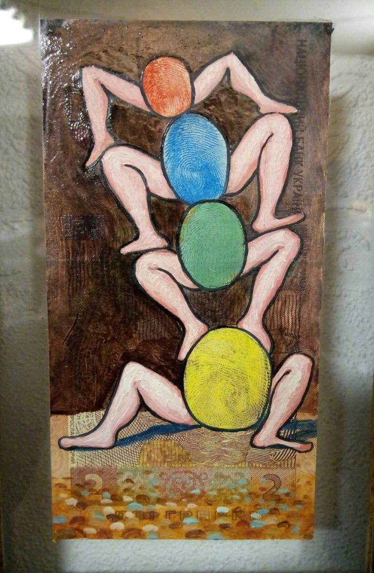 Original Surrealism People Painting by Kyrylo Bondarenko