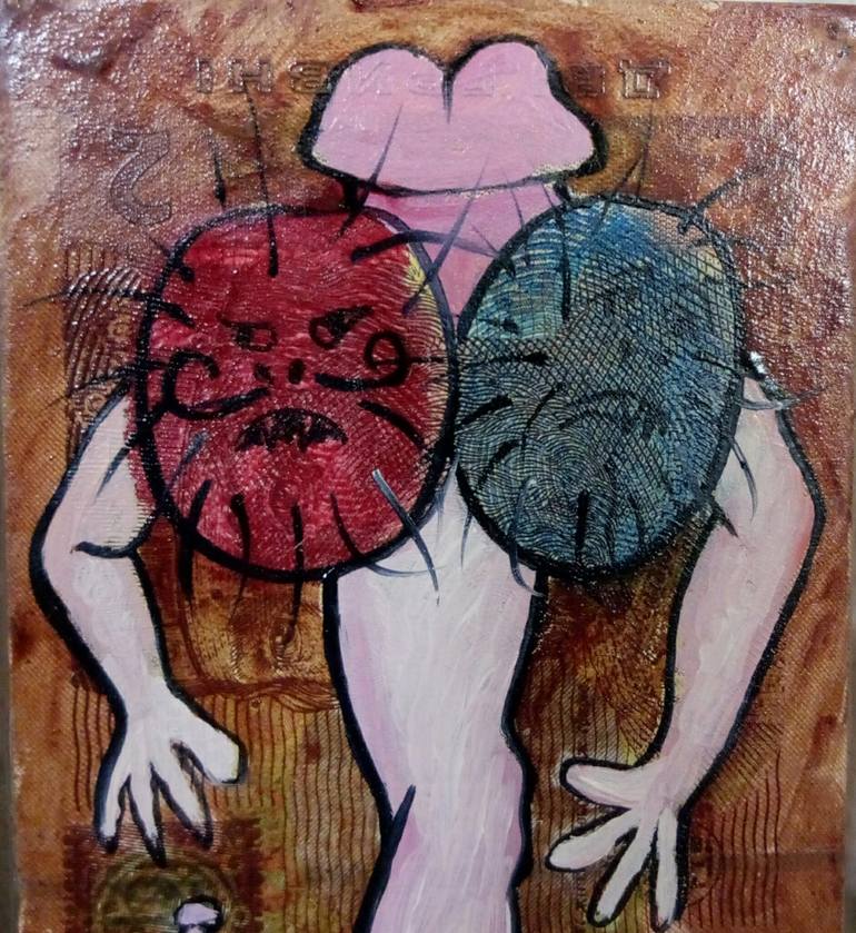 Original Surrealism Erotic Painting by Kyrylo Bondarenko