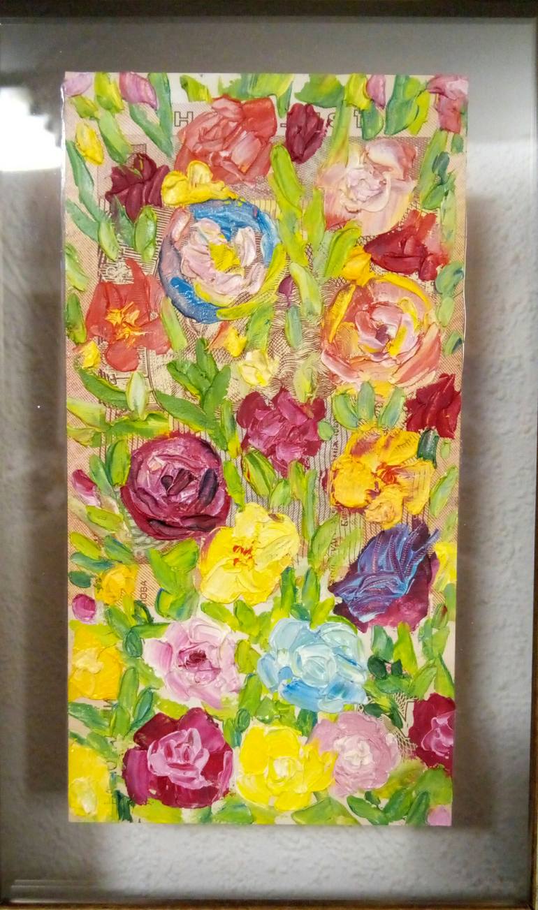 Original Impressionism Floral Painting by Kyrylo Bondarenko