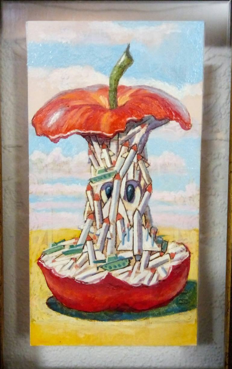 Original Surrealism Religion Painting by Kyrylo Bondarenko