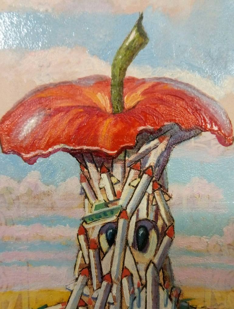 Original Surrealism Religion Painting by Kyrylo Bondarenko