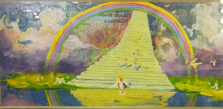 Original Surrealism Architecture Painting by Kyrylo Bondarenko