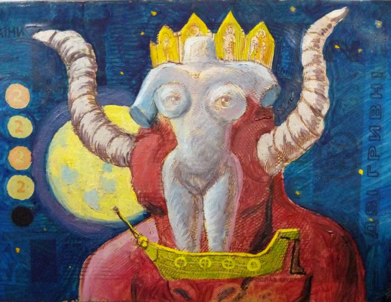 Original Contemporary Classical Mythology Painting by Kyrylo Bondarenko