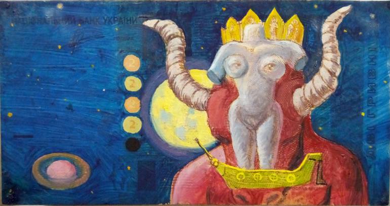 Original Contemporary Classical Mythology Painting by Kyrylo Bondarenko