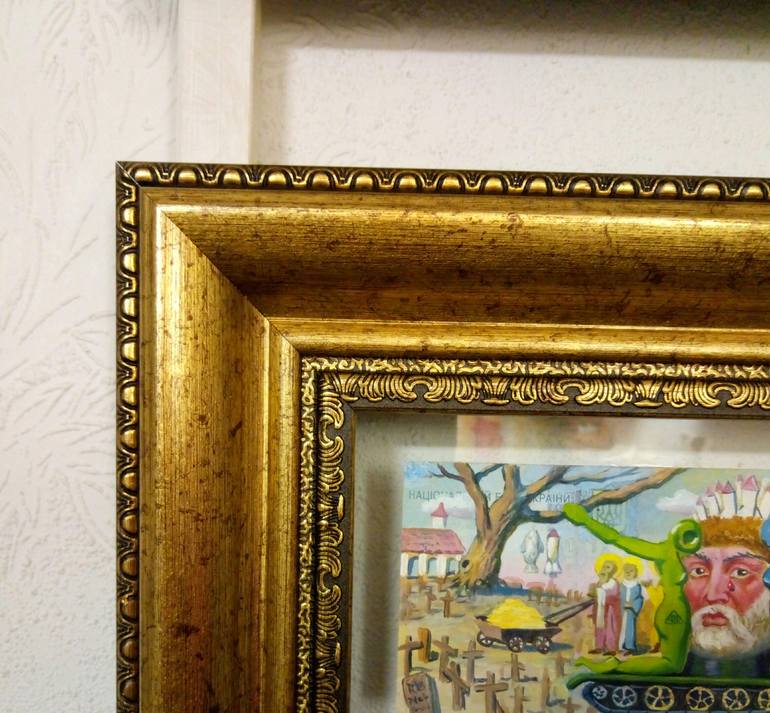 Original Surrealism Politics Painting by Kyrylo Bondarenko