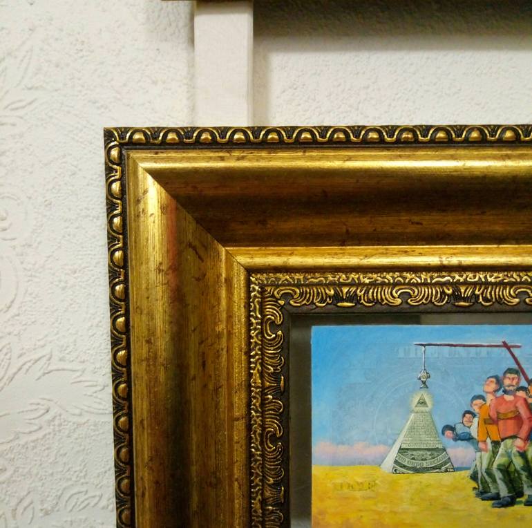Original Surrealism Religion Painting by Kyrylo Bondarenko
