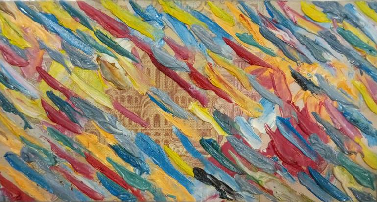 Original Abstract Expressionism Abstract Painting by Kyrylo Bondarenko