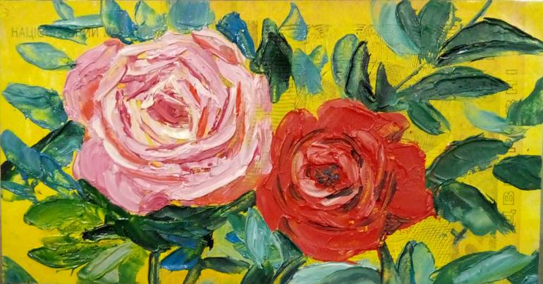 Original Contemporary Floral Painting by Kyrylo Bondarenko