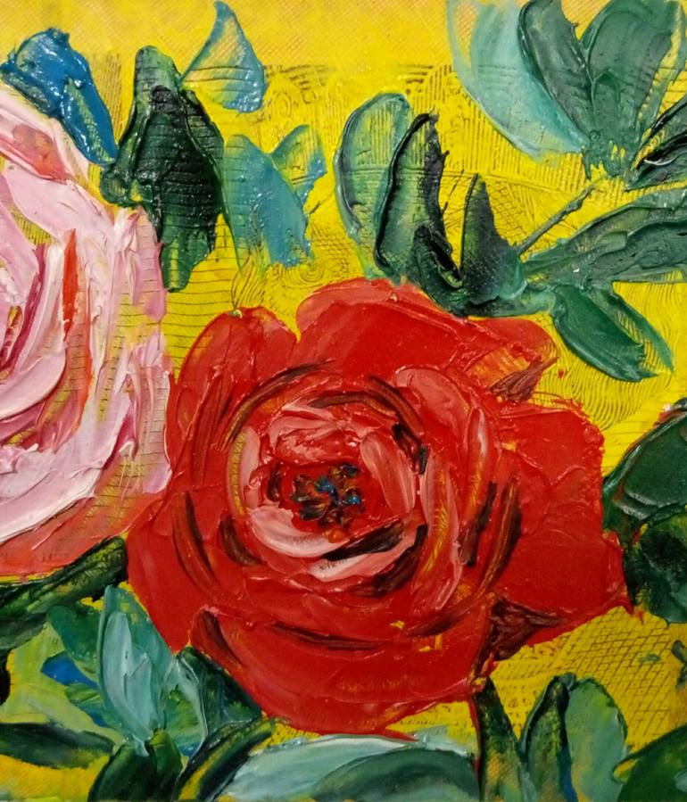 Original Contemporary Floral Painting by Kyrylo Bondarenko