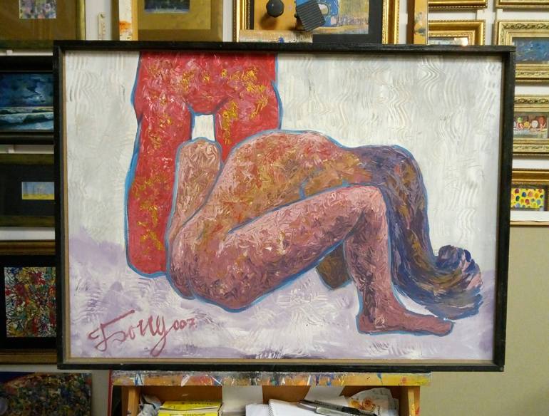Original Abstract Erotic Painting by kyrylo bondarenko