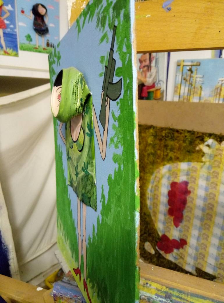 Original Modernism Garden Painting by Kyrylo Bondarenko