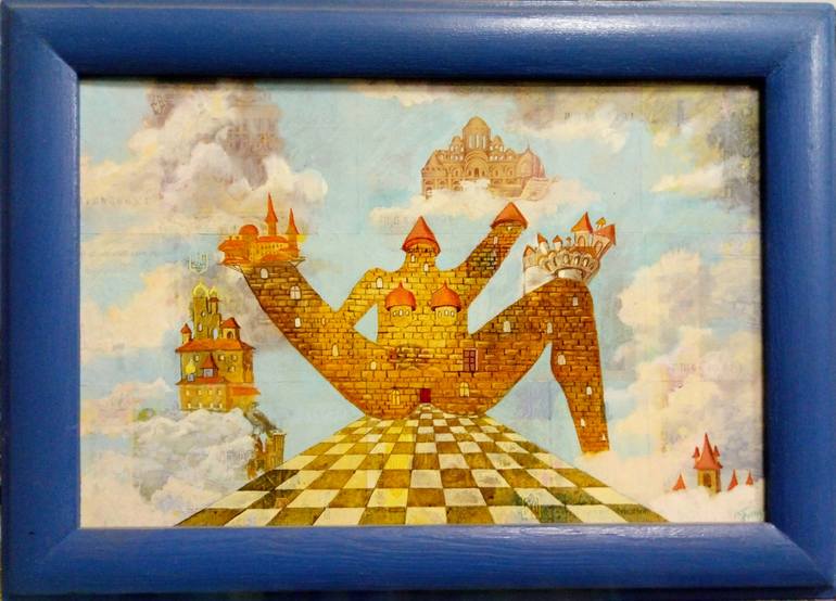 Original Surrealism Architecture Paintings by Kyrylo Bondarenko