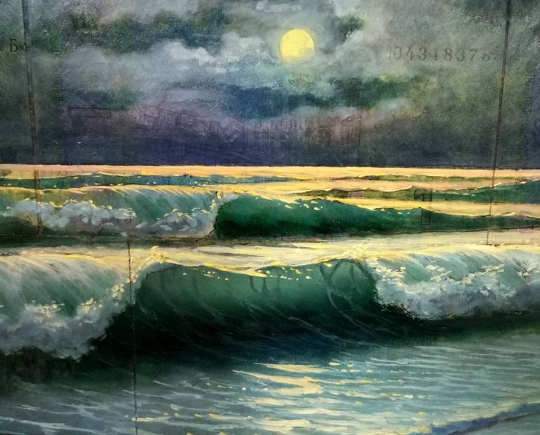 Original Conceptual Seascape Painting by Kyrylo Bondarenko