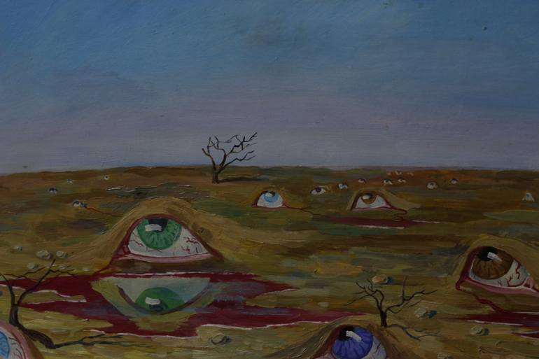 Original Conceptual Landscape Painting by Kyrylo Bondarenko