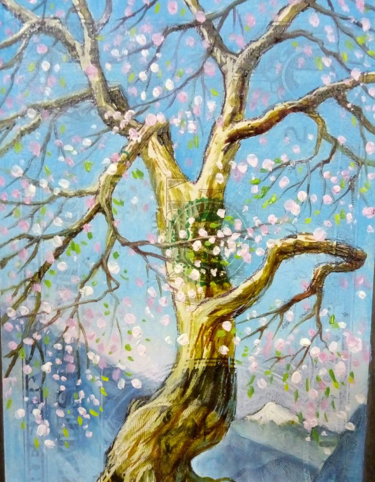 Original Conceptual Botanic Painting by Kyrylo Bondarenko