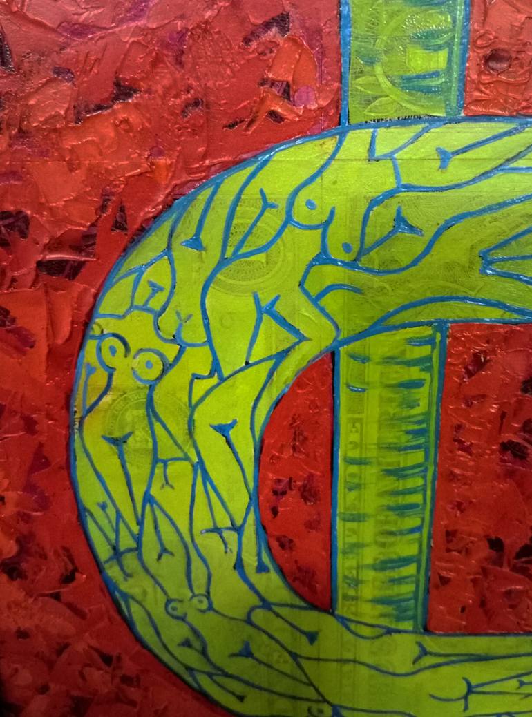 Original Conceptual Erotic Painting by Kyrylo Bondarenko