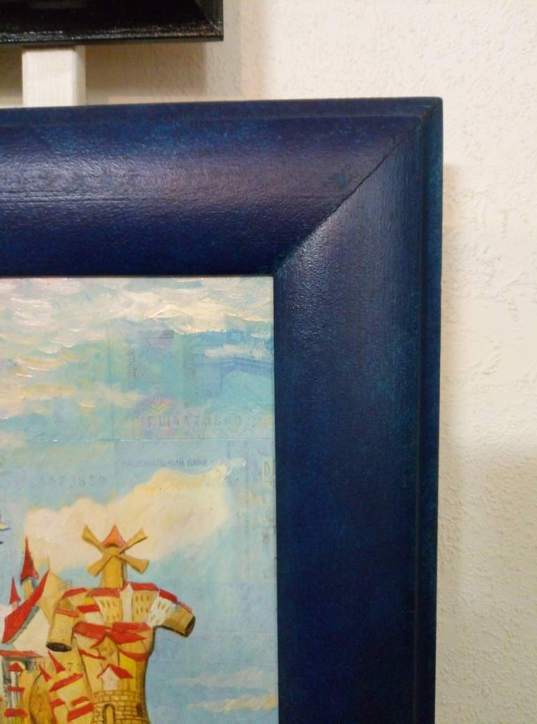 Original Modernism Architecture Painting by Kyrylo Bondarenko