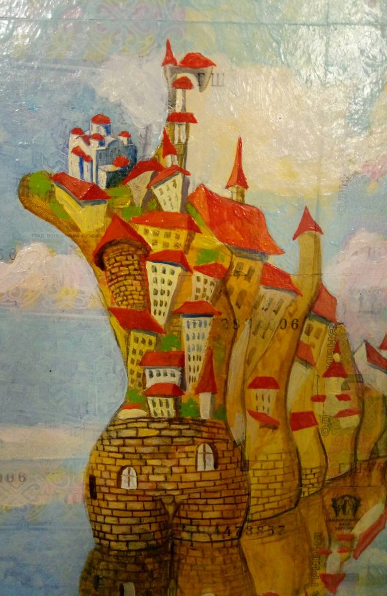 Original Modernism Architecture Painting by Kyrylo Bondarenko