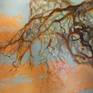 I was inspired by a dream to write a picture. He slept and found himself in a balloon in the clouds. Nothing was visible. The ball sank and naked women surrounded me, They began to seduce. But while I got out of the basket, they turned into carnings of trees, woven into images of fairies.