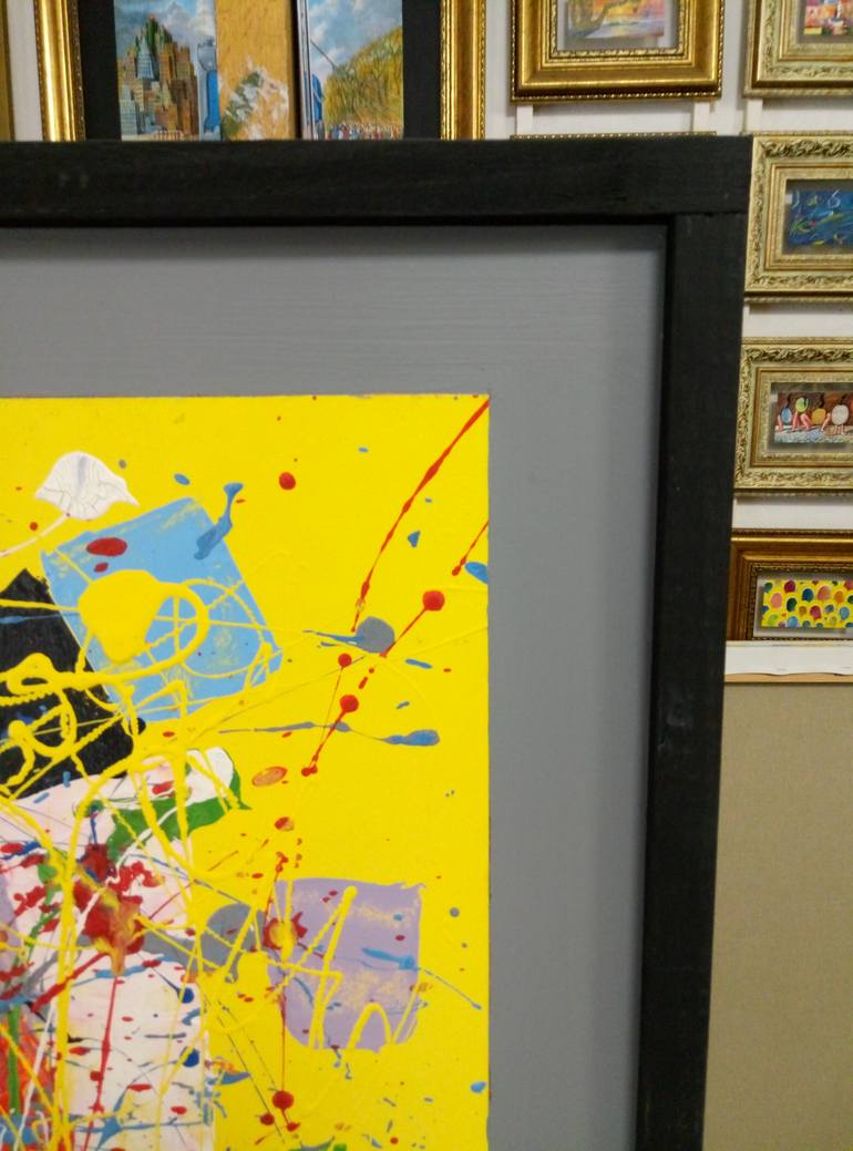 Original Art Deco Abstract Painting by Kyrylo Bondarenko