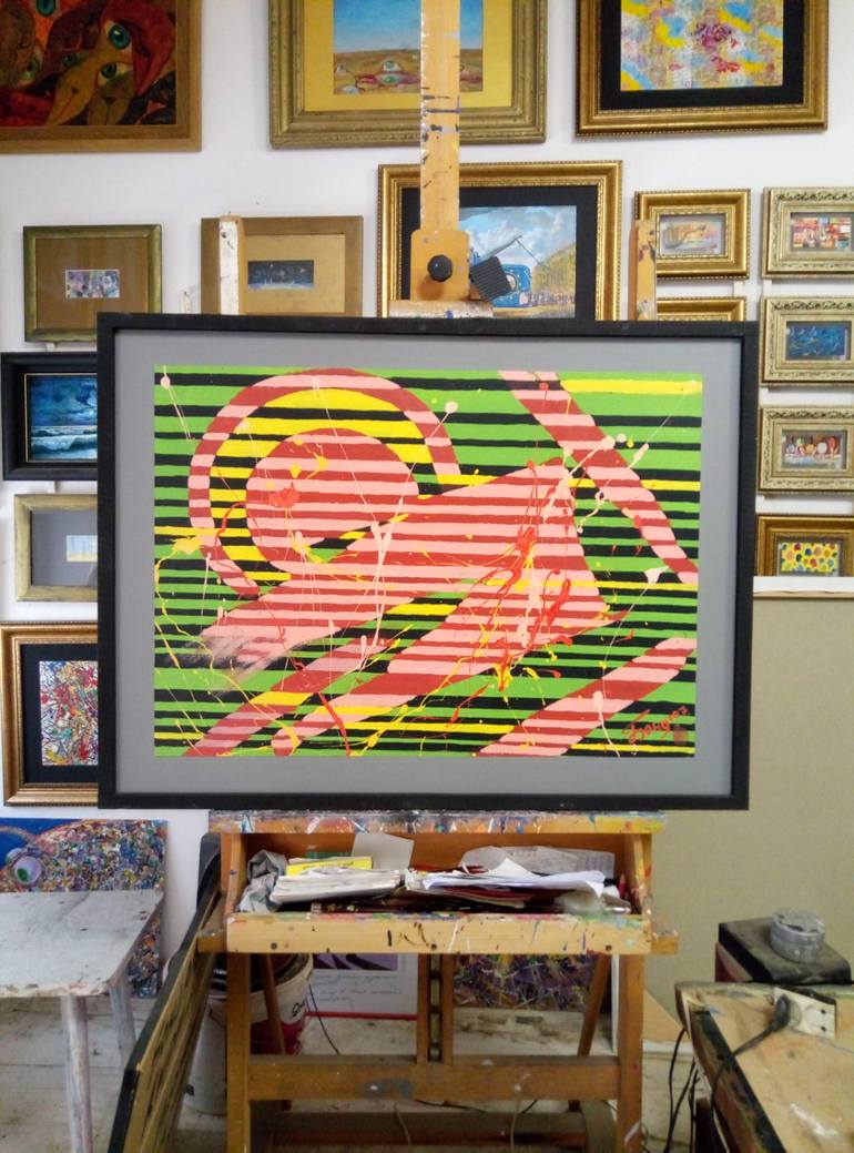 Original Abstract People Painting by Kyrylo Bondarenko