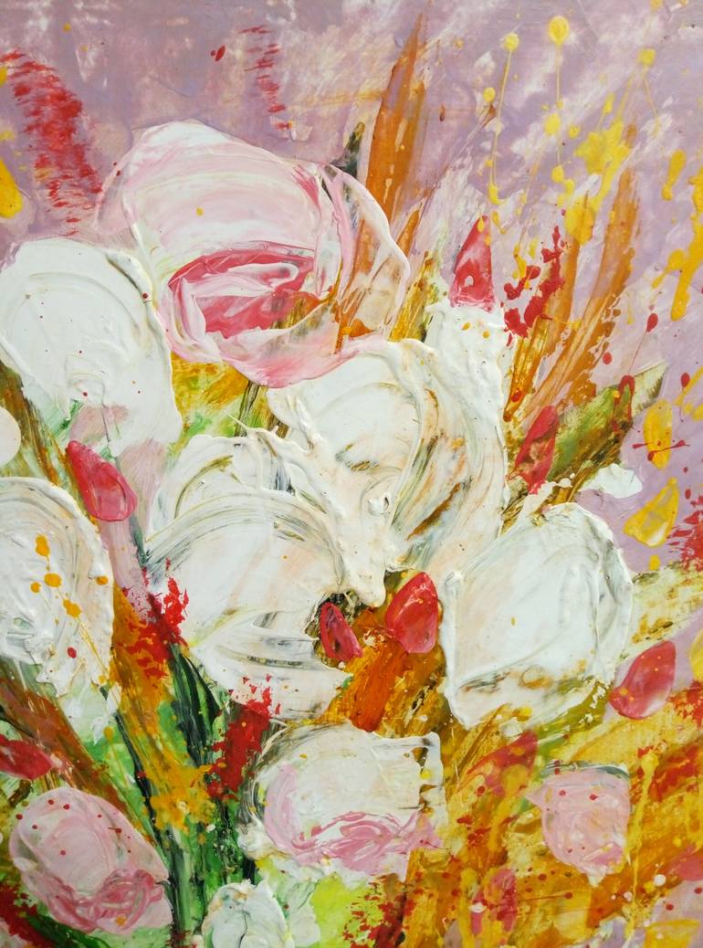 Original Impressionism Floral Painting by kyrylo bondarenko