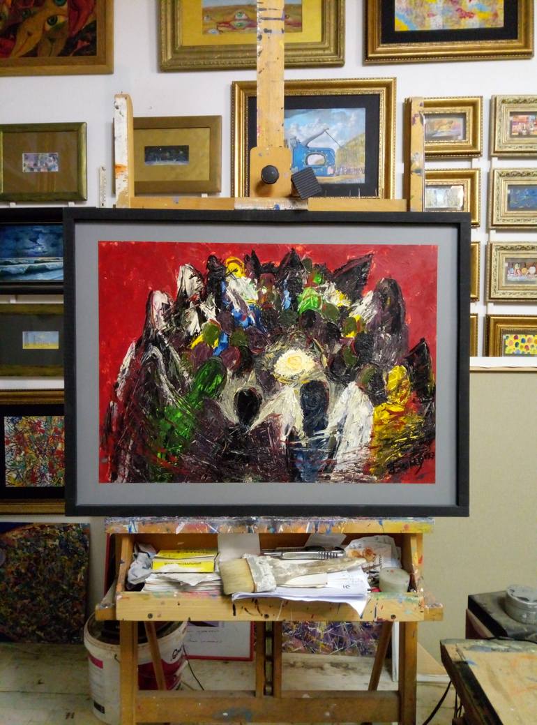 Original Surrealism Classical Mythology Painting by Kyrylo Bondarenko