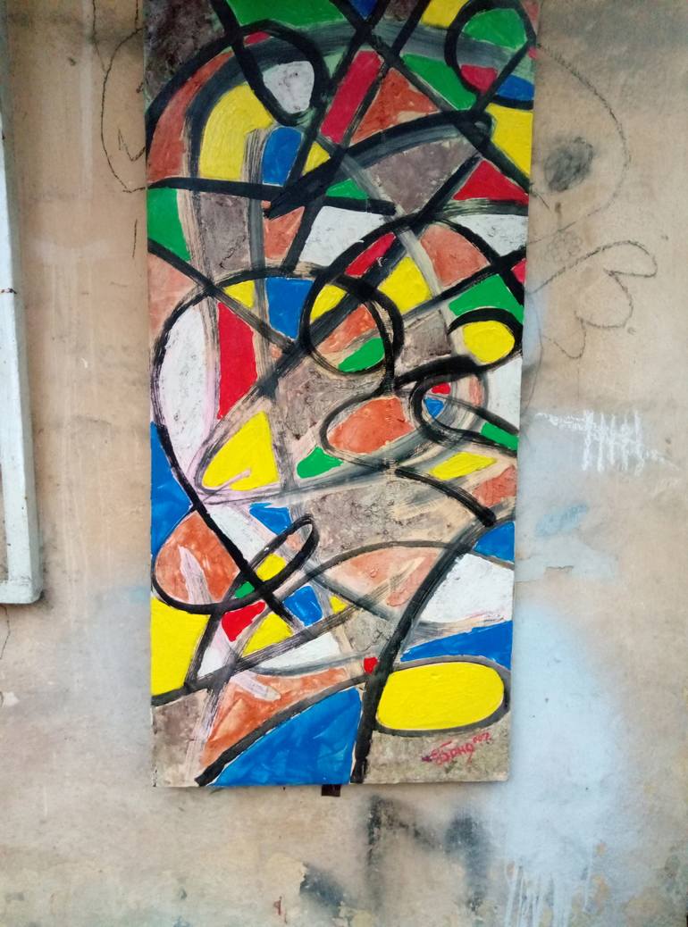 Original Abstract Expressionism Abstract Painting by kyrylo bondarenko