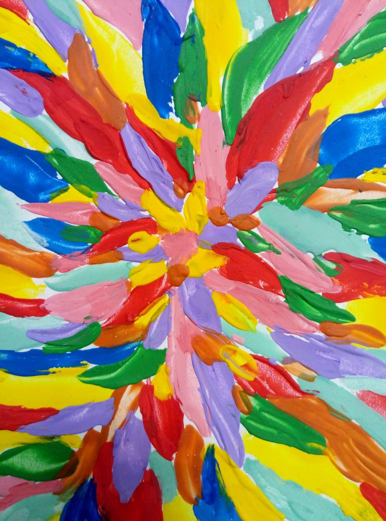 Original Abstract Botanic Painting by Kyrylo Bondarenko