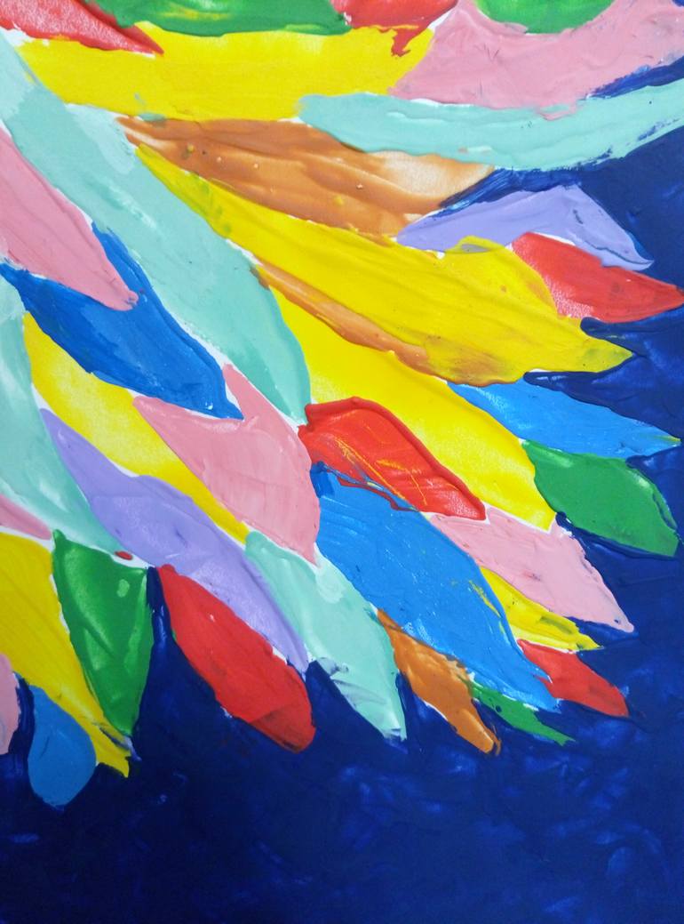 Original Abstract Botanic Painting by Kyrylo Bondarenko