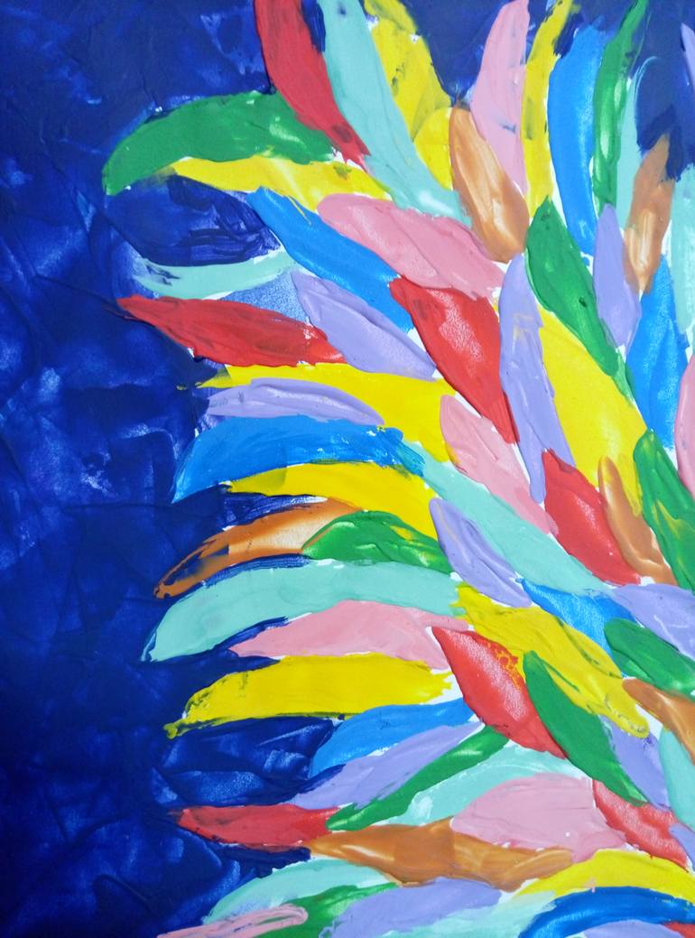 Original Abstract Botanic Painting by Kyrylo Bondarenko