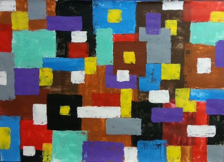 Original Cubism Geometric Paintings by Kyrylo Bondarenko