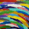 This painting was inspired by a trip to Bhutan. I really like to paint abstract pictures. I paint them with the feelings and energy of the inner body. The painting brings positive emotions and energy. Bright colors, multi-colored, pleasing to the eye, red, blue. green yellow. The painting was painted on watercolor paper.. purple
red. You can hang a picture both vertically and horizontally. How do you like.