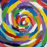 This painting was inspired by a trip to Bhutan. I really like to paint abstract pictures. I paint them with the feelings and energy of the inner body. The painting brings positive emotions and energy. Bright colors, multi-colored, pleasing to the eye, red, blue. green yellow. The painting was painted on watercolor paper.. purple
red. You can hang a picture both vertically and horizontally. How do you like.