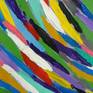 This painting was inspired by a trip to Bhutan. I really like to paint abstract pictures. I paint them with the feelings and energy of the inner body. The painting brings positive emotions and energy. Bright colors, multi-colored, pleasing to the eye, red, blue. green yellow. The painting was painted on watercolor paper.. purple
red. You can hang a picture both vertically and horizontally. How do you like.