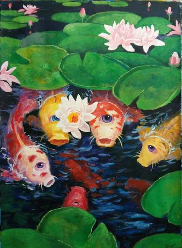 Original Surrealism Fish Paintings by kyrylo bondarenko