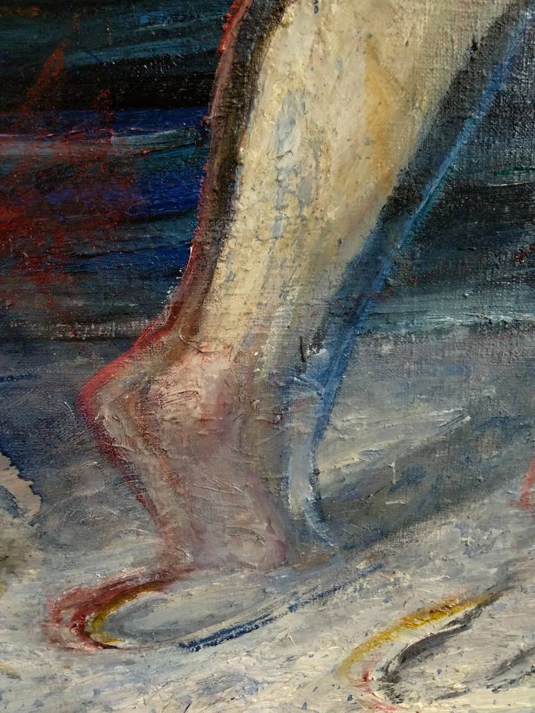 Original Figurative Nude Painting by kyrylo bondarenko