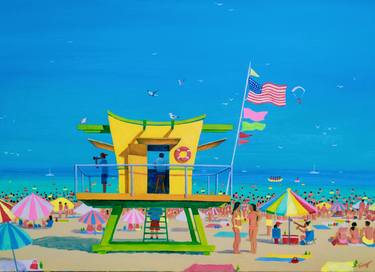 Print of Impressionism Beach Paintings by kyrylo bondarenko