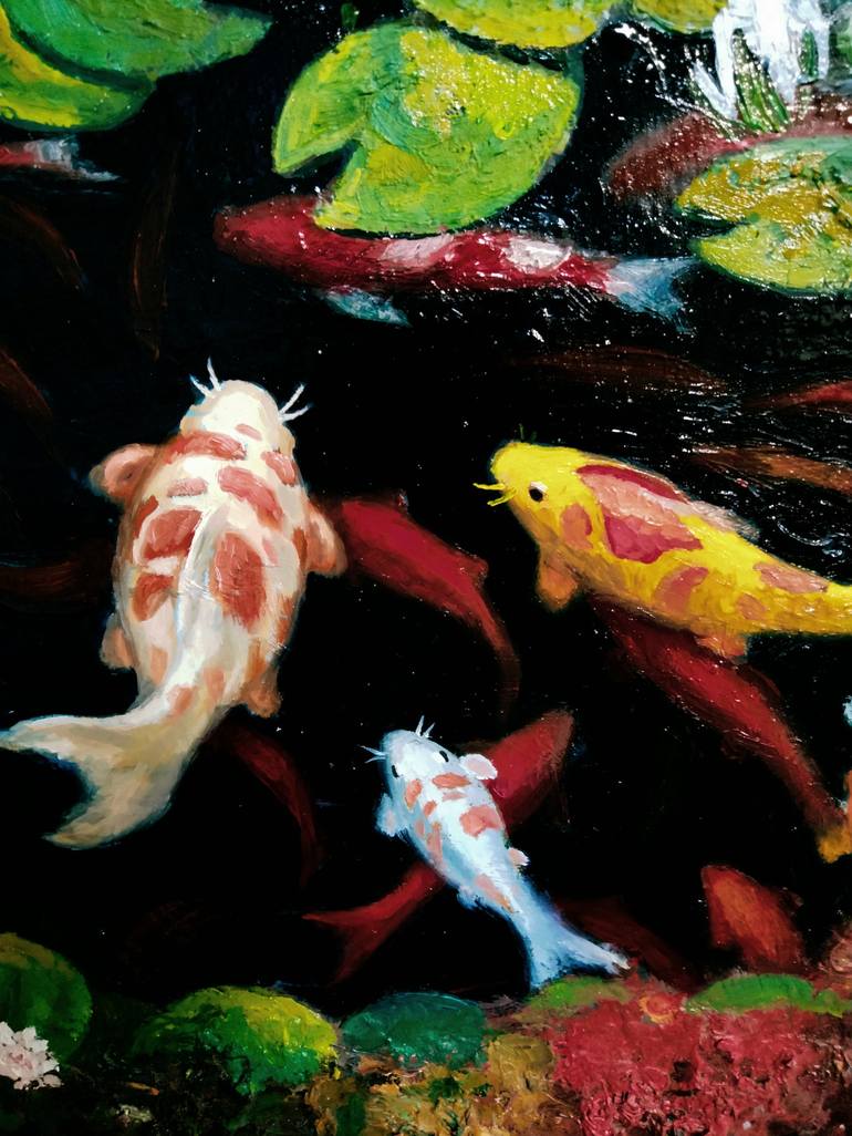 Original Realism Fish Painting by kyrylo bondarenko