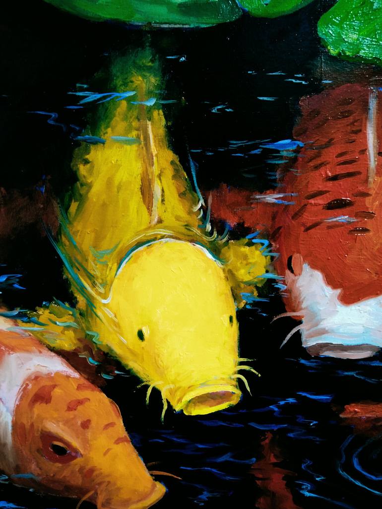 Original Realism Fish Painting by kyrylo bondarenko