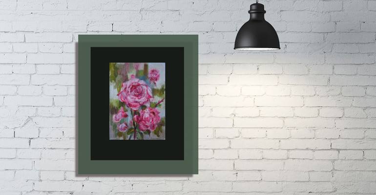 Original Impressionism Floral Painting by Olga Bagina