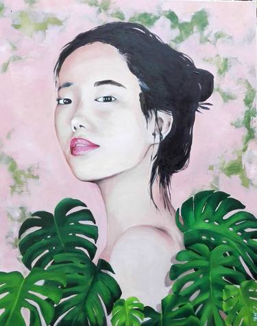 Original Figurative Portrait Painting by Julilith Seguin