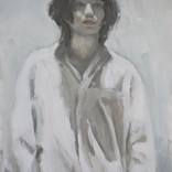 Monochrome allaprima portrait by Pitchanan Saayopoua