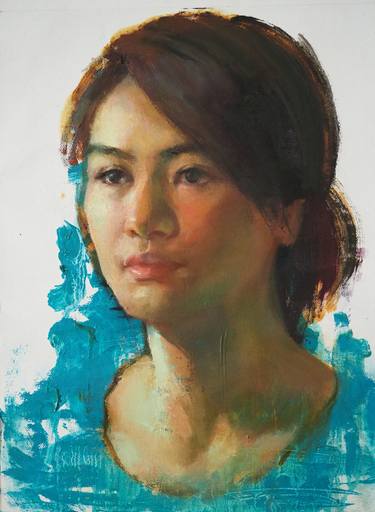 Print of Fine Art Portrait Paintings by Pitchanan Saayopoua