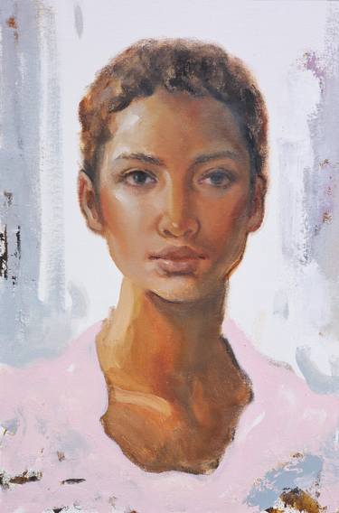 Original Fine Art Portrait Paintings by Pitchanan Saayopoua