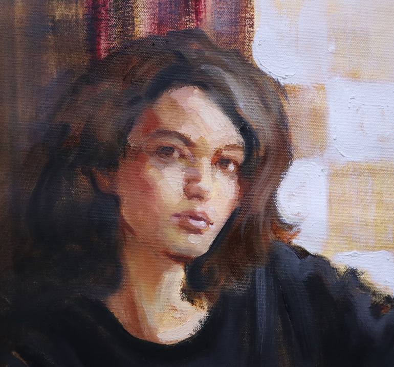 Original Impressionism People Painting by Pitchanan Saayopoua