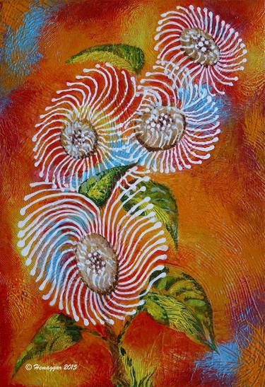 Original Floral Paintings by Hemu Aggarwal